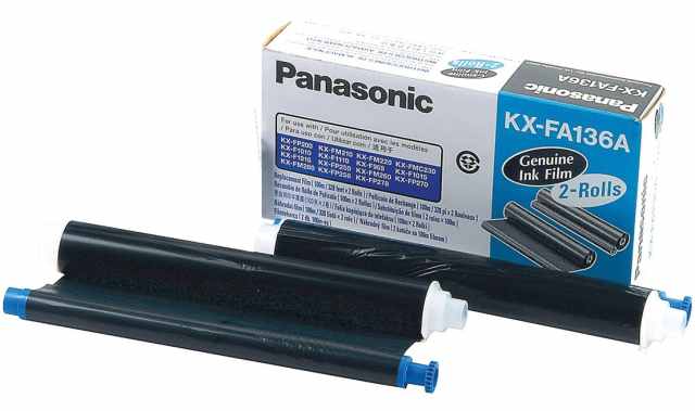картинка Термопленка Panasonic KX-F1010  (o) 2 рул./уп. KX-FA136A  KXFA136A