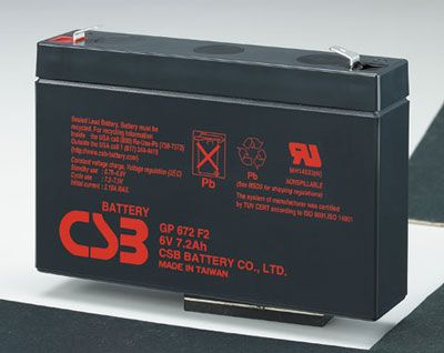 картинка Батарея CSB GP 672 (6 В, 7 а/ч) GP672