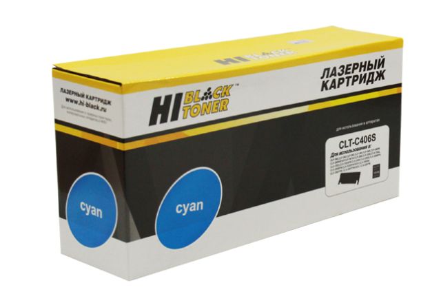 картинка Картридж для Samsung CLP-360 / 365 / 368 / CLX-3300 / 3305 / 3307 (Hi-Black) CLT-C406S, C, 1K