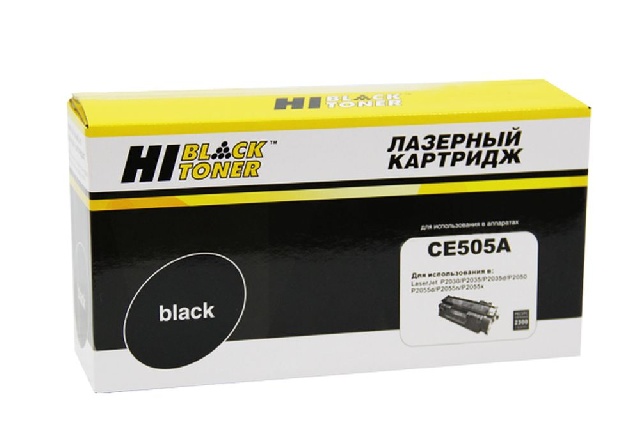 картинка Картридж Hi-Black (HB-CE505A) для HP LJ P2055/P2035/Canon №719, 2,3K