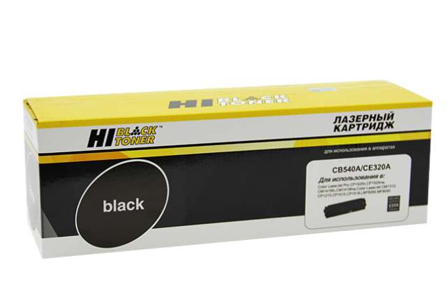 картинка Картридж для HP CLJ CM1300 / CM1312 / CP1210 / CP1525 / CM1415 (Hi-Black) CB540A / CE320A, BK, 2,2K