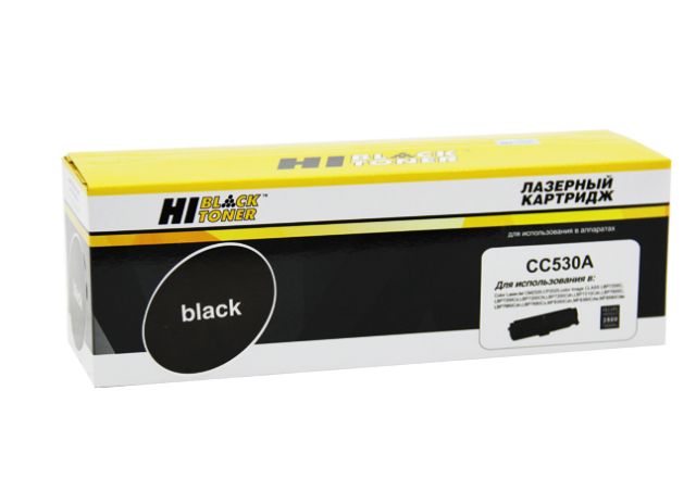 картинка Картридж для HP CLJ CP2025/CM2320/Canon LBP7200 (Hi-Black) CC530A/№ 718, BK, 3,5K
