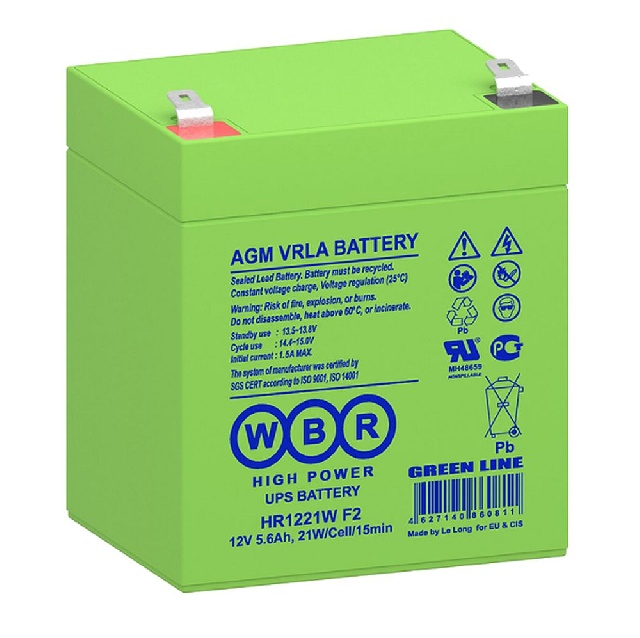картинка Батарея WBR HR 1221W F2 (12 В, 5а/ч) HR1221W F2