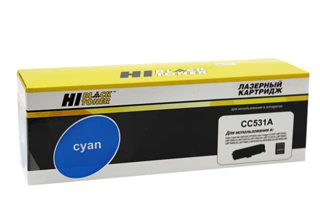 картинка Картридж для HP CLJ CP2025/CM2320/Canon LBP7200 (Hi-Black) CC531A/№ 718, C, 2,8K