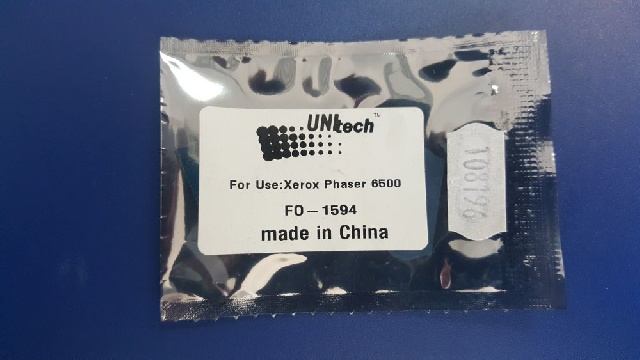 картинка Чип для картриджа Xerox Phaser 6500/WC 6505 (2.5K) cyan (Region 2) б/г (type Q2) UNItech(Apex) 