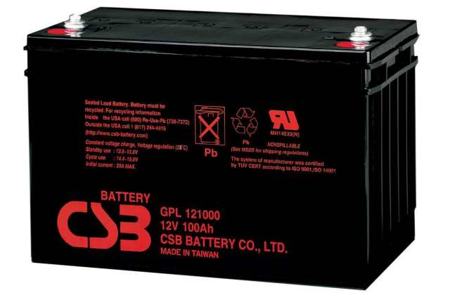 картинка Батарея CSB GPL 121000 (12 В, 100 а/ч) GPL121000