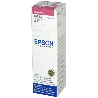 картинка Картридж Epson L800 (70 ml) пурпурный C13T67334A