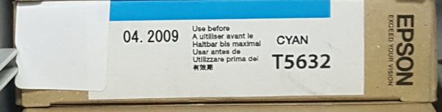 картинка Картридж Epson Stylus Pro 7800 / 7880 / 9800 / 9880 синий 220ml T5632 просрочен