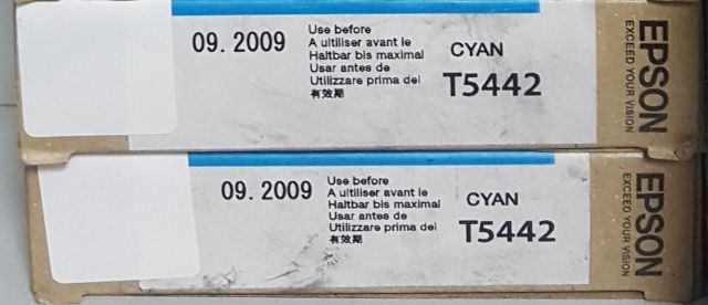 картинка Картридж Epson Stylus Pro 4000 / 4400 / 9600 голубой 220ml (O) T5442 просрочен