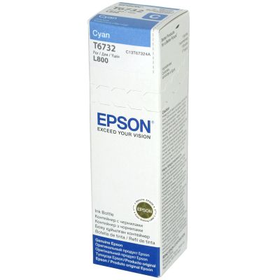картинка Картридж Epson L800 (70 ml) голубой C13T67324A